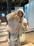 Winter Casual Hooded Rabbit Fur Jackets
